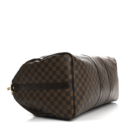 Louis Vuitton Damier Ebene Keepall Bandouliere 55 3 of 13