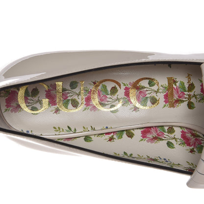 Gucci Vernice GG Marmont Fringe 50mm Loafer Pumps 38 Mystic White 7 of 9