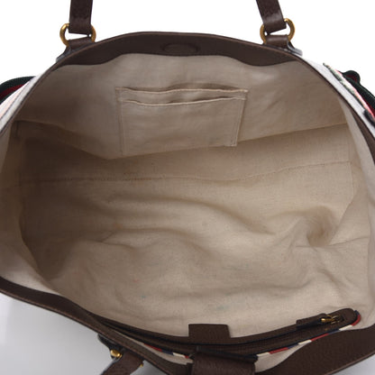 Gucci Soft GG Supreme Monogram Courrier Medium Crossbody Tote Beige New Acero 6 of 17