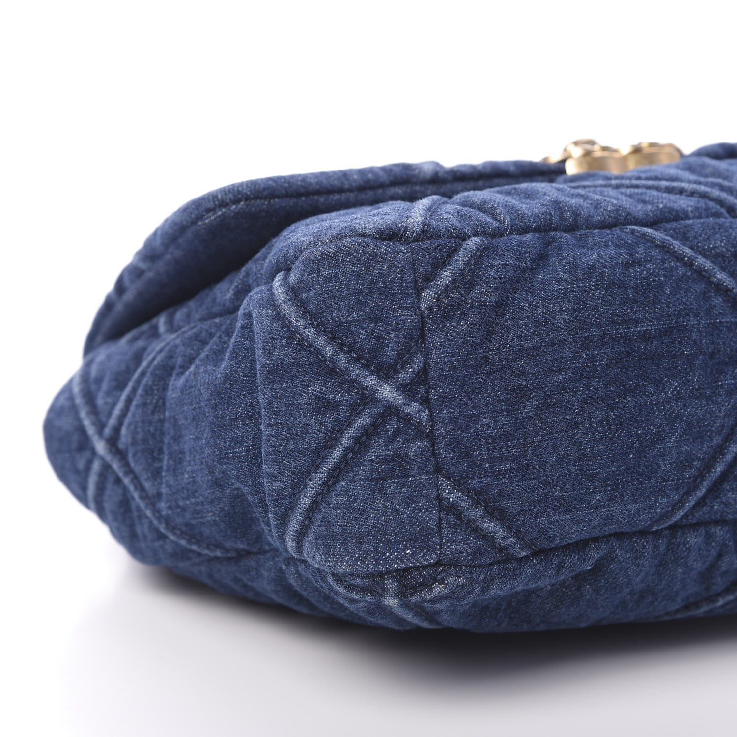 Chanel Denim Quilted Medium 19 Flap Blue 7 of 10