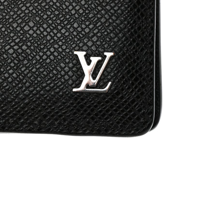 Louis Vuitton LOUIS VUITTON Taiga Pocket Organizer NM Black 6 of 7