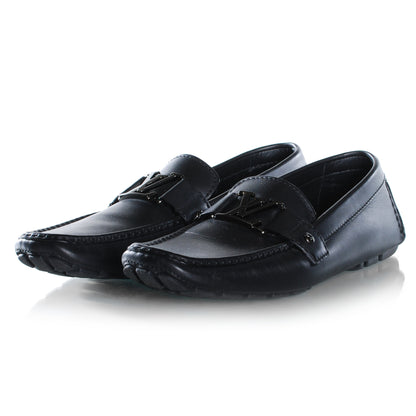 Louis Vuitton Leather Monte Carlo Loafers 10 Black 2 of 9