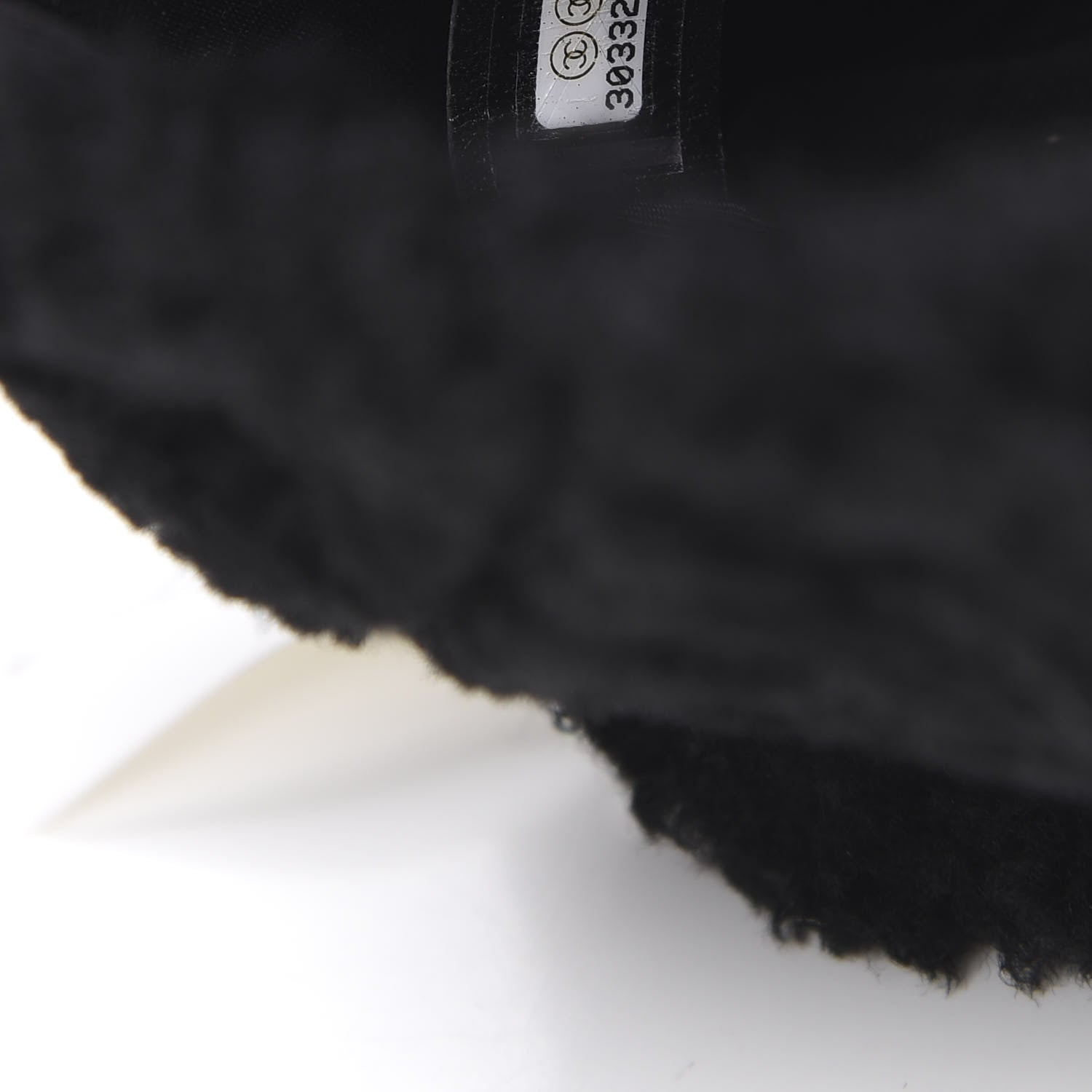 Chanel Shearling Sheepskin Tweed Quilted Single Flap Black 7 of 10