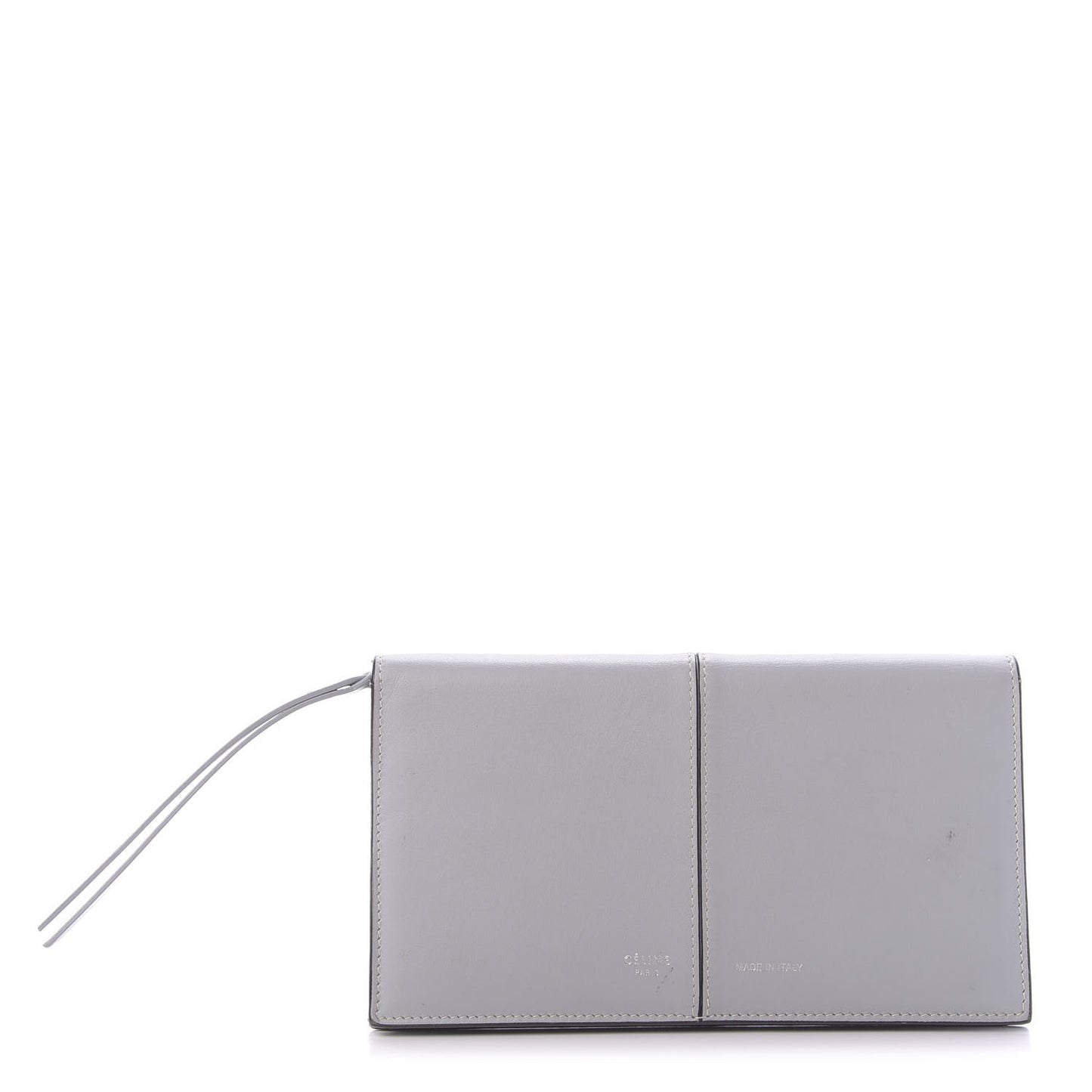 Smooth Calfskin Large Symmetrical Multifunction Wallet Pearl Blue