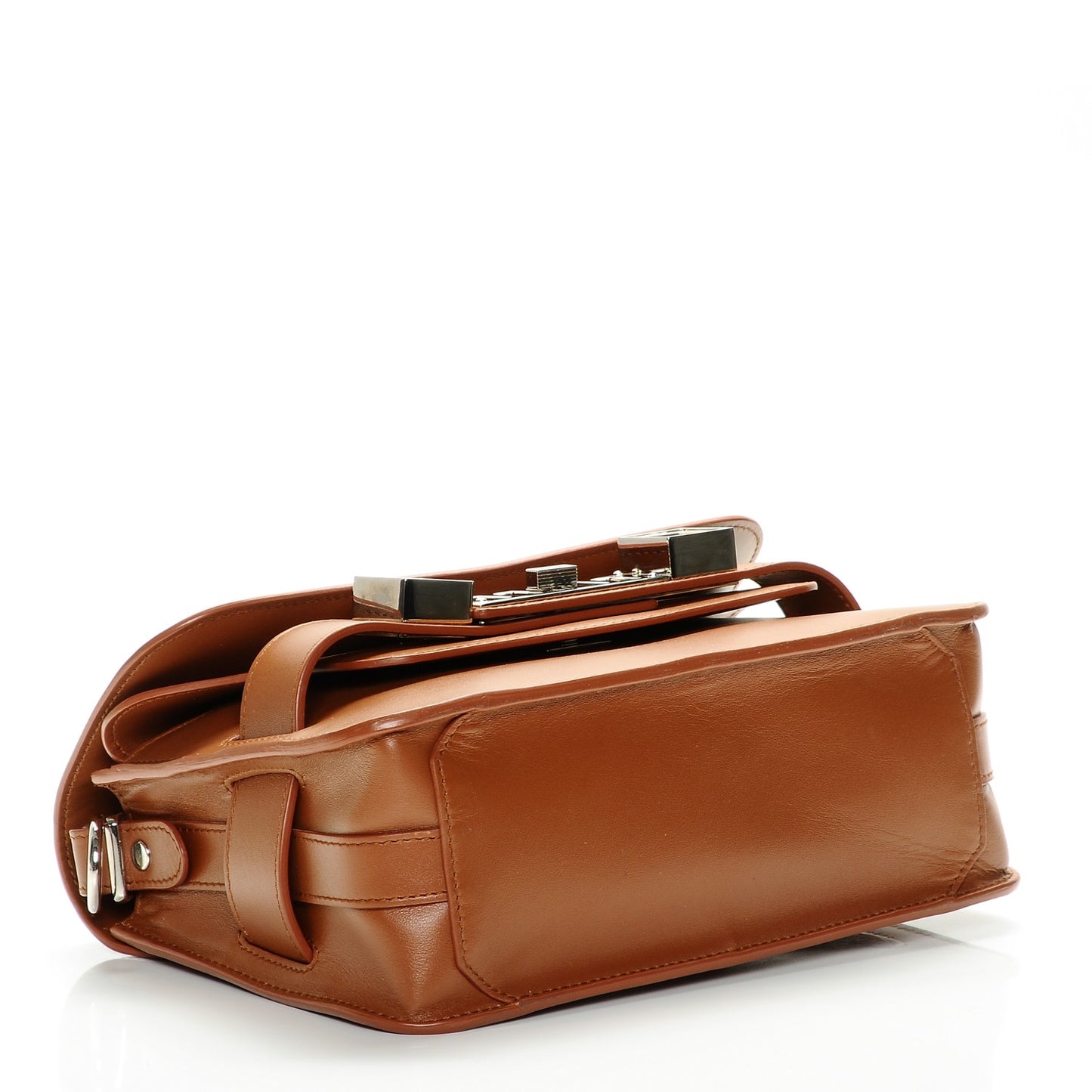 Smooth Calfskin Mini PS11 Classic Shoulder Bag Nice Tan