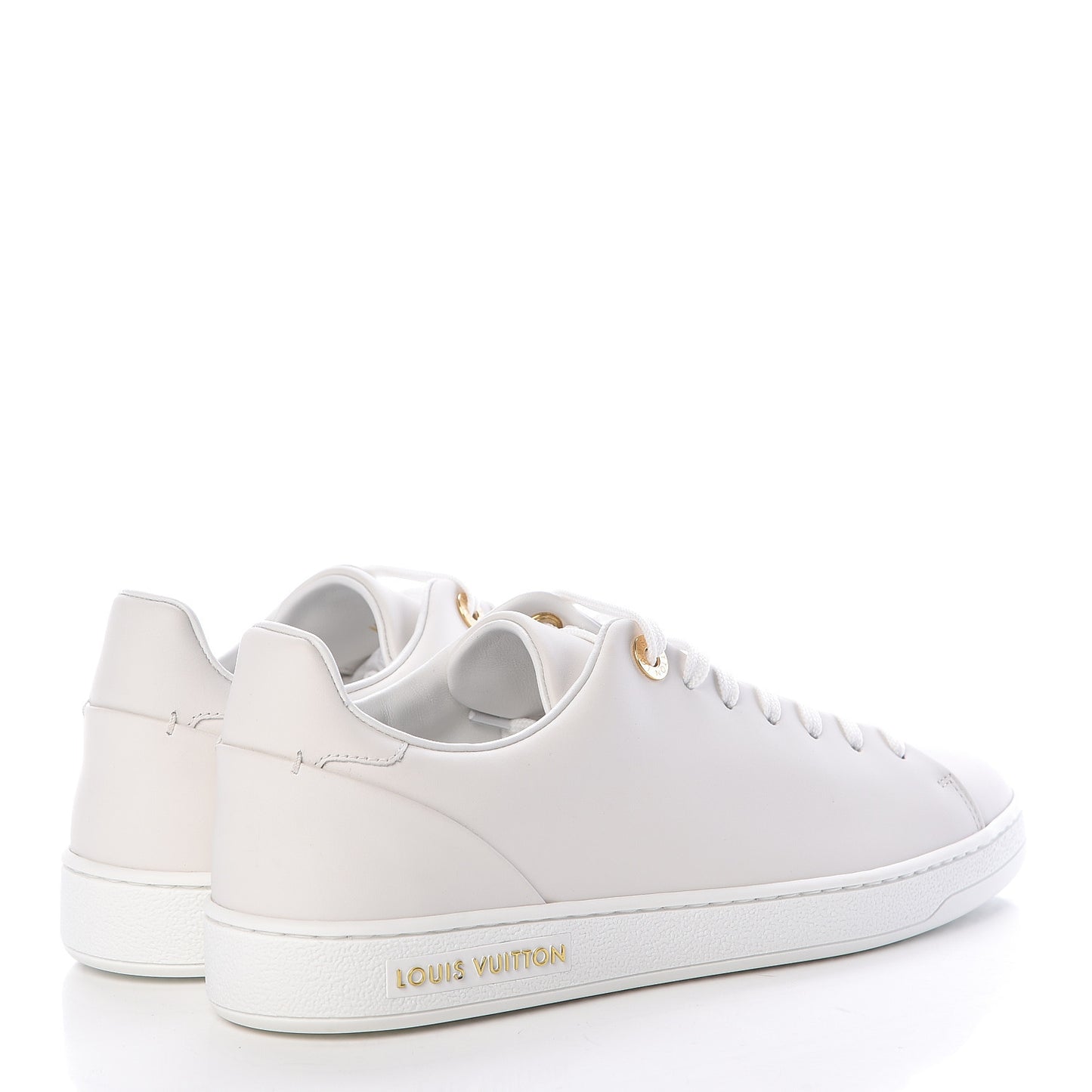 Calfskin Frontrow Sneakers 37 White