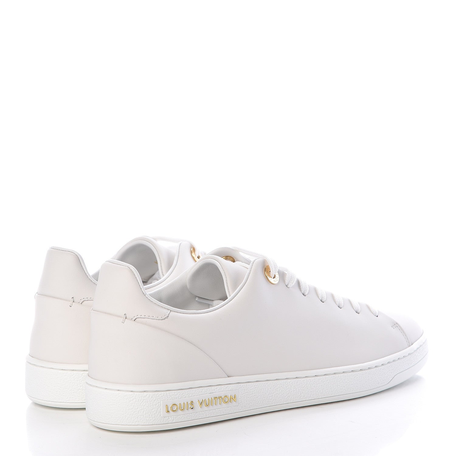 Louis Vuitton Calfskin Frontrow Sneakers 37 White 4 of 8