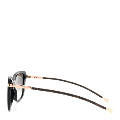 Louis Vuitton Monogram Acetate Charlotte Sunglasses Z0781W Black 3 of 9