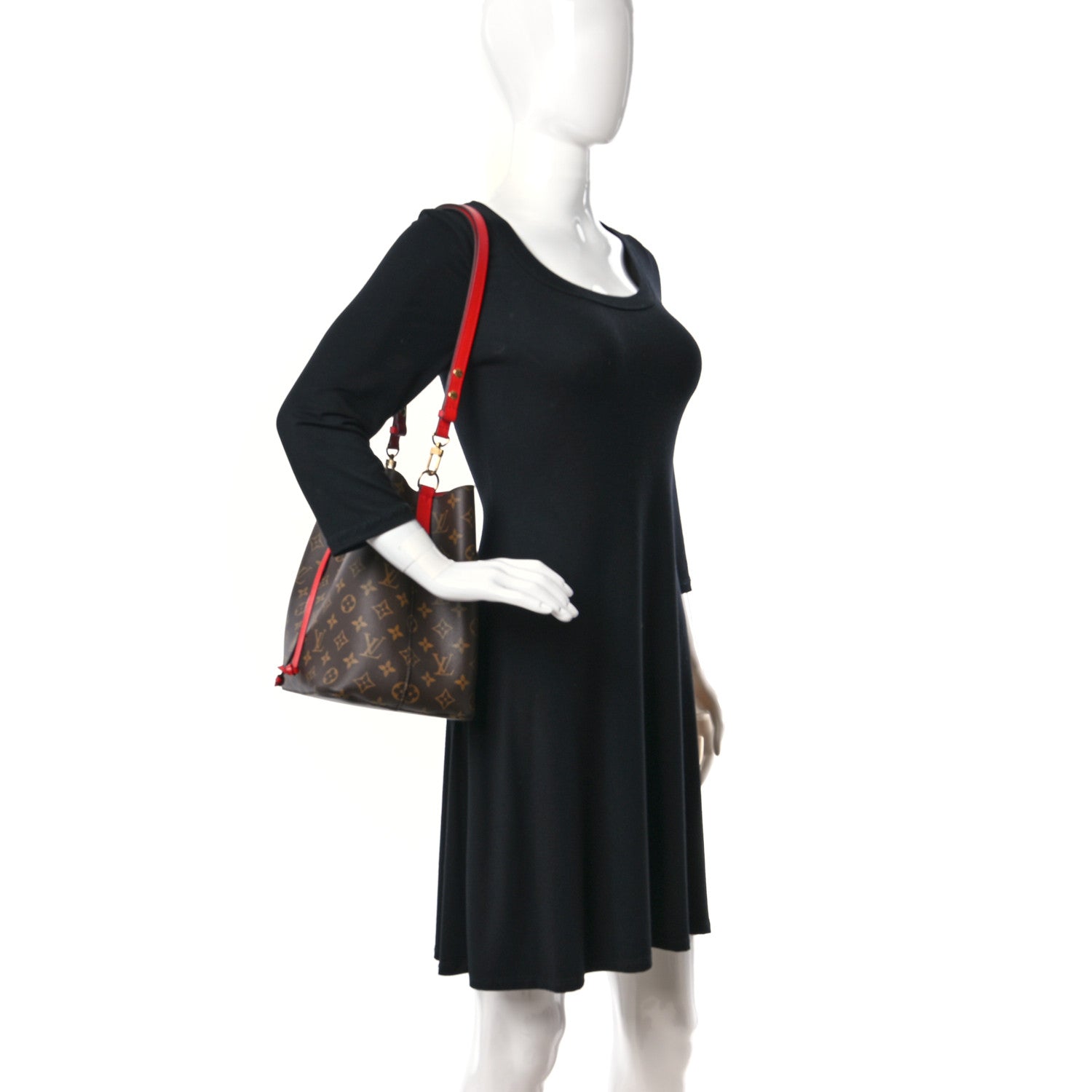 Louis Vuitton Monogram Neonoe MM Coquelicot 2 of 10