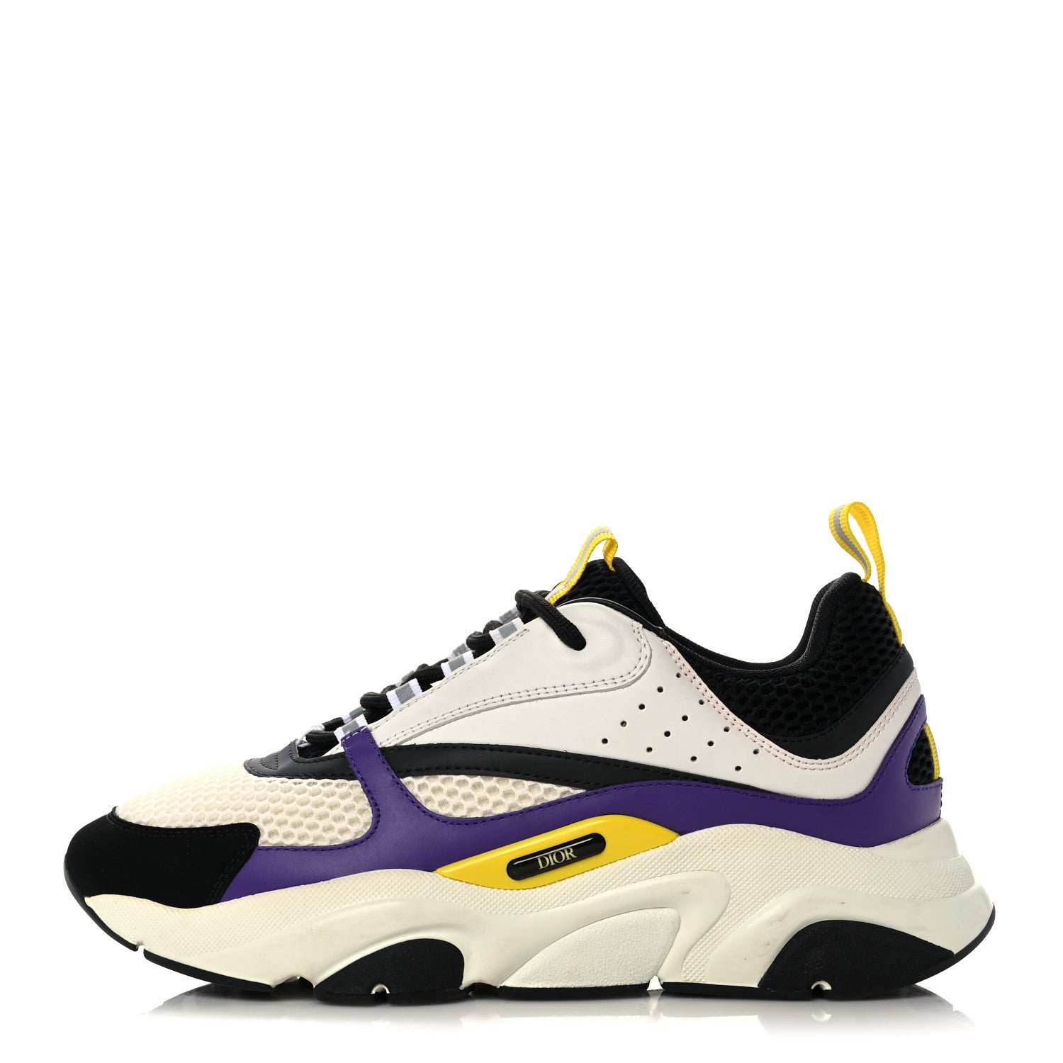 Christian Dior Technical Mesh Calfskin Mens B22 Sneakers 40 Violet White 1 of 15