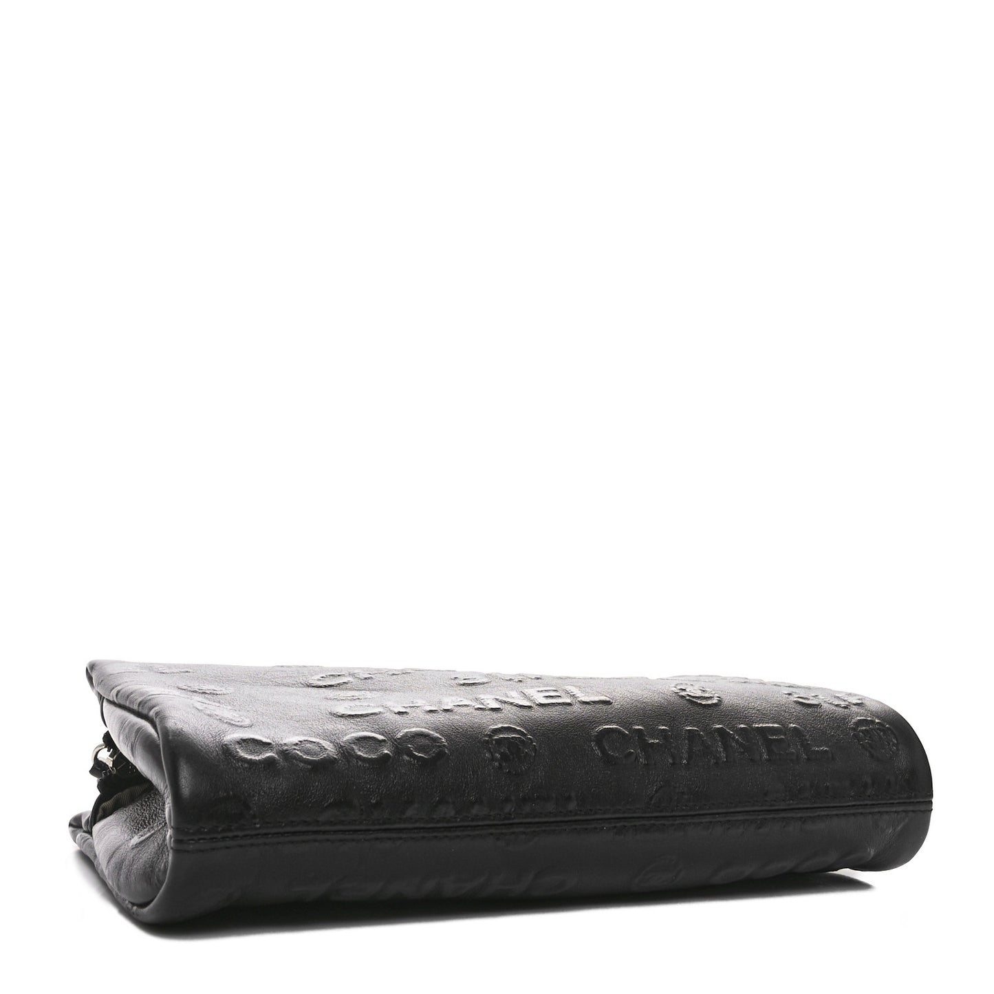 Lambskin Rue Cambon Wristlet Black