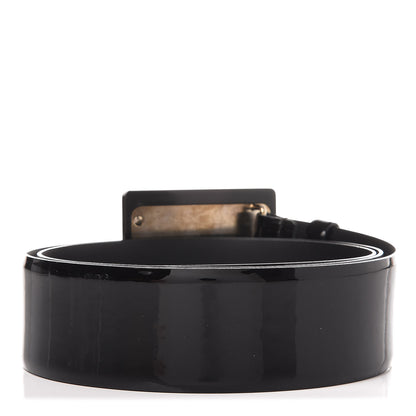 Chanel Patent Calfskin Belt 95 38 Black 3 of 9