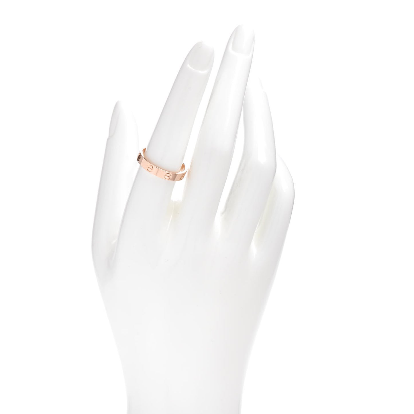 18K Pink Gold 3.5mm LOVE Wedding Band Ring 57 8