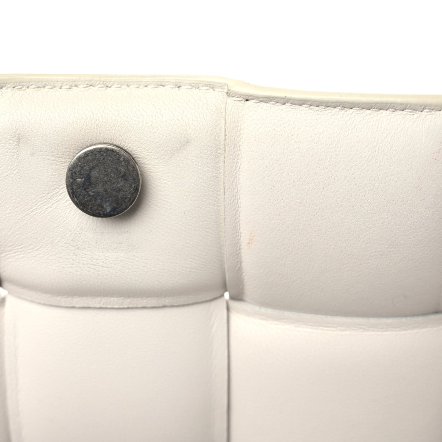 Nappa Maxi Intreccio Padded Cassette Crossbody Bag Chalk
