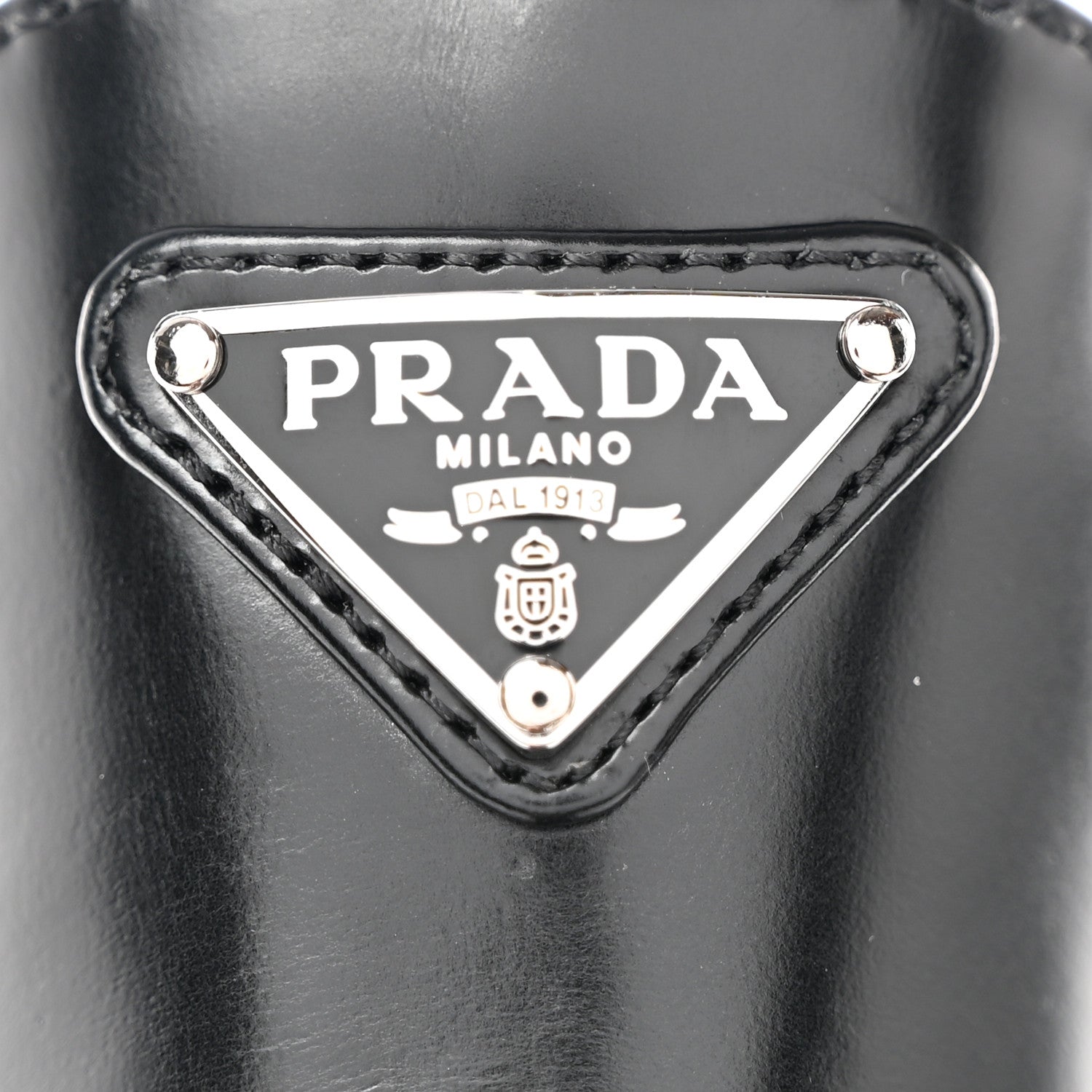 Prada Spazzolato Metal Triangle Logo 50mm Chelsea Boots 38 Black 11 of 12