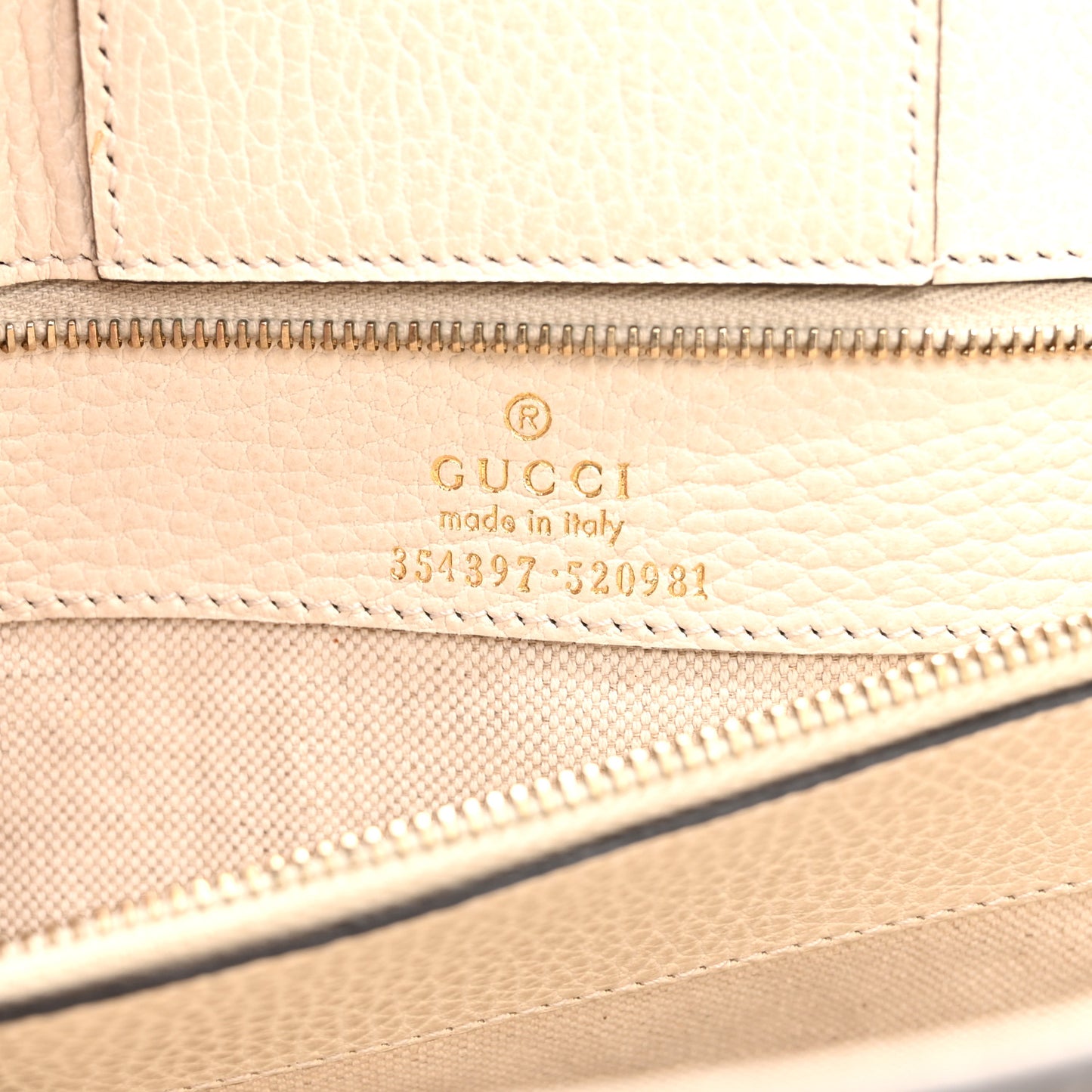 Pebbled Calfskin Medium Swing Tote Off White