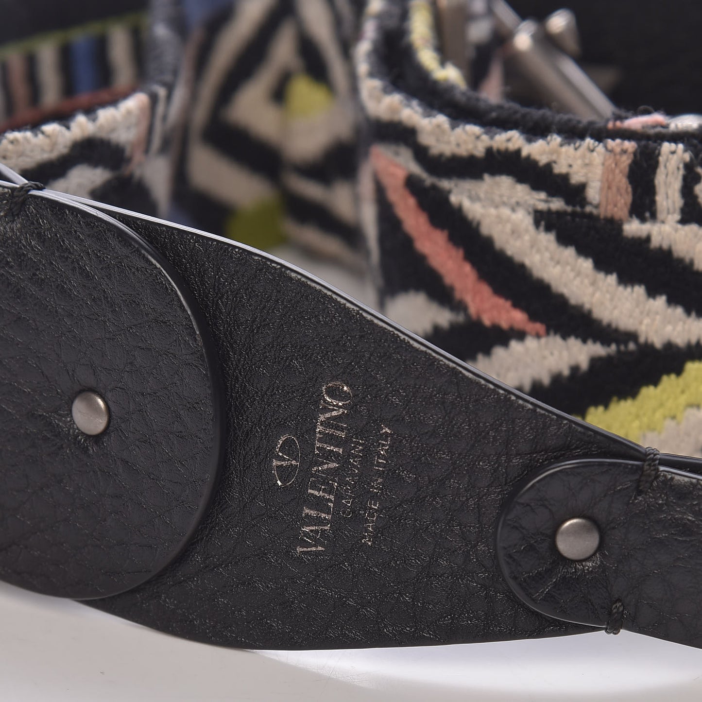 Canvas Native Couture Embroidered Rockstud Guitar Strap