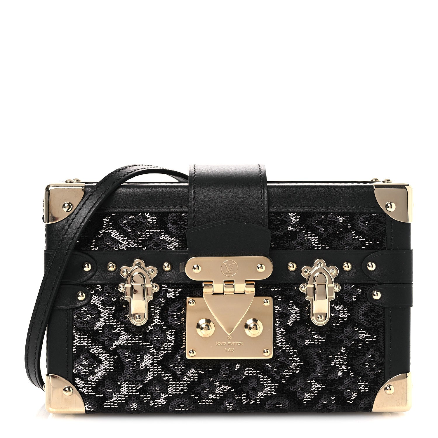 Louis Vuitton Sequins Petite Malle Black 1 of 10
