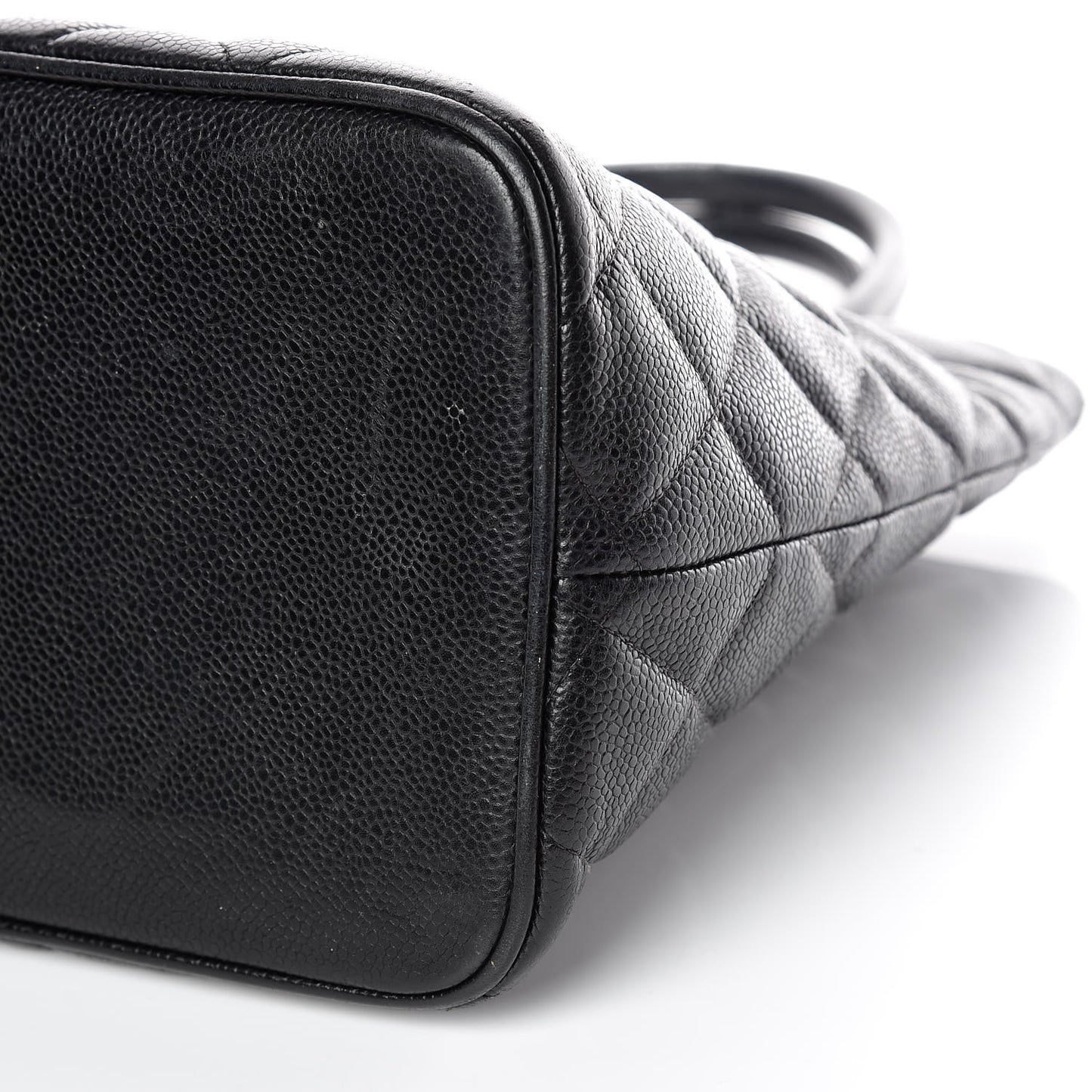 Caviar Quilted Medallion Tote Black