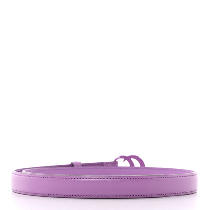 Gucci Azalea Calfskin Enamel Monochrome Double G 20mm Belt 75 30 Wisteria Chic 2 of 7
