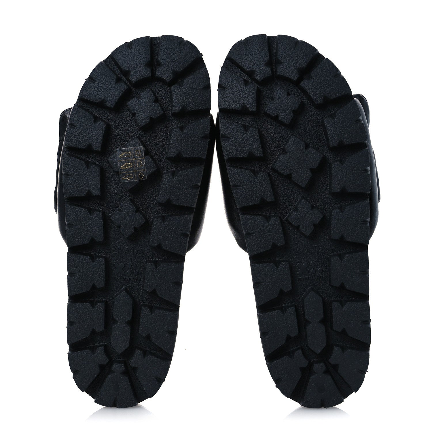 Prada Nappa Soft Padded Triangle Slide Sandals 41 Black 7 of 11