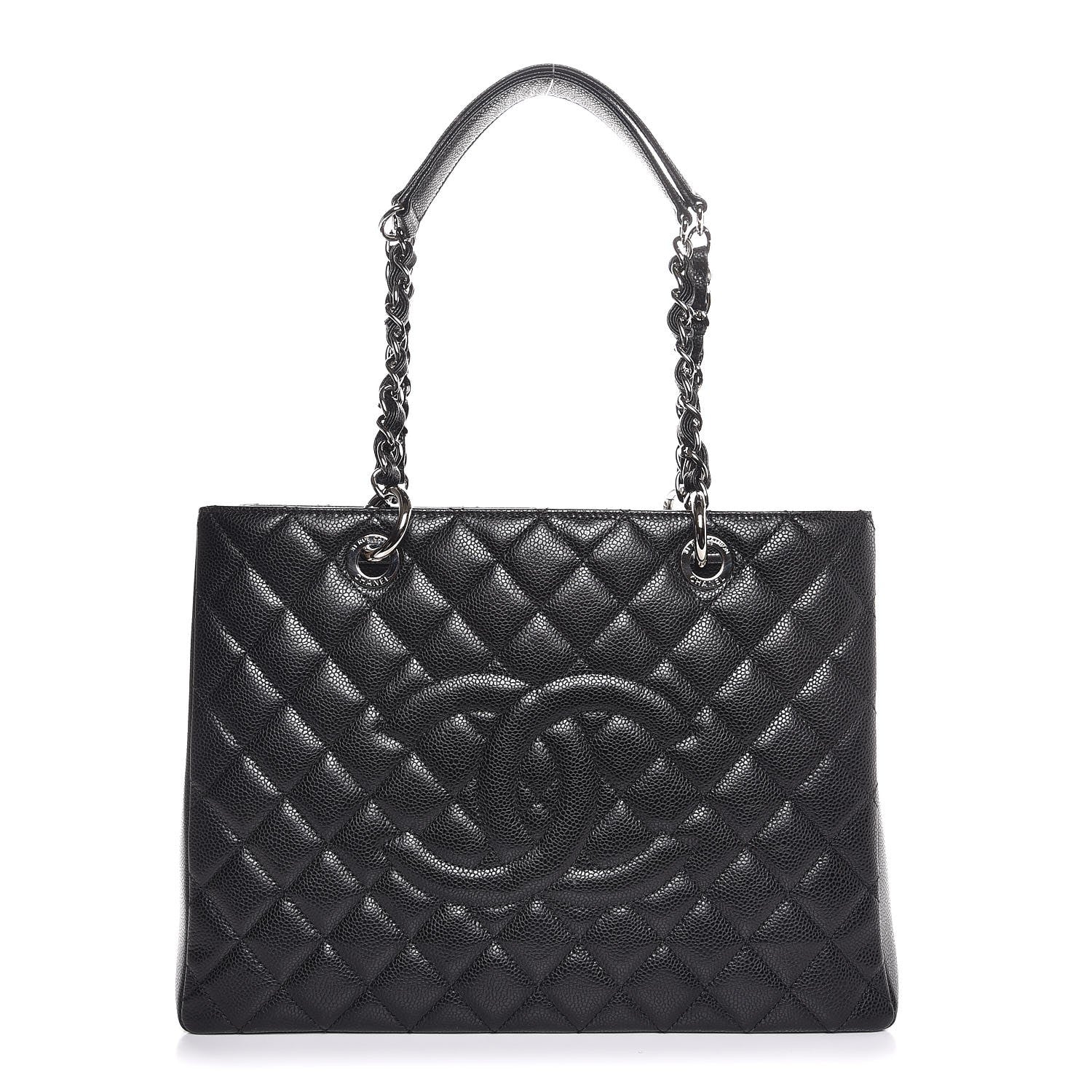 Chanel Caviar Quilted Grand Shopping Tote GST Black 1 of 7