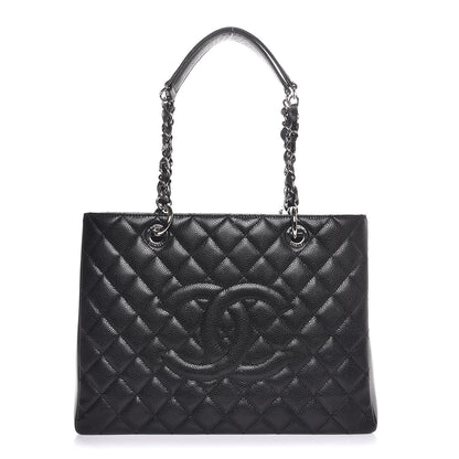 Chanel Caviar Quilted Grand Shopping Tote GST Black 1 of 7