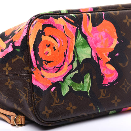 Louis Vuitton Monogram Roses Neverfull MM 6 of 22