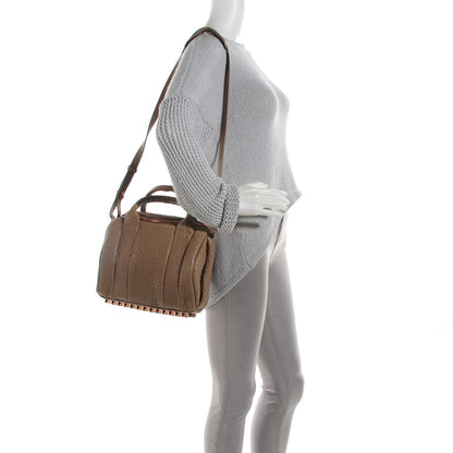 Alexander Wang Pebbled Lambskin Rockie Latte Rose Gold Hardware 2 of 8