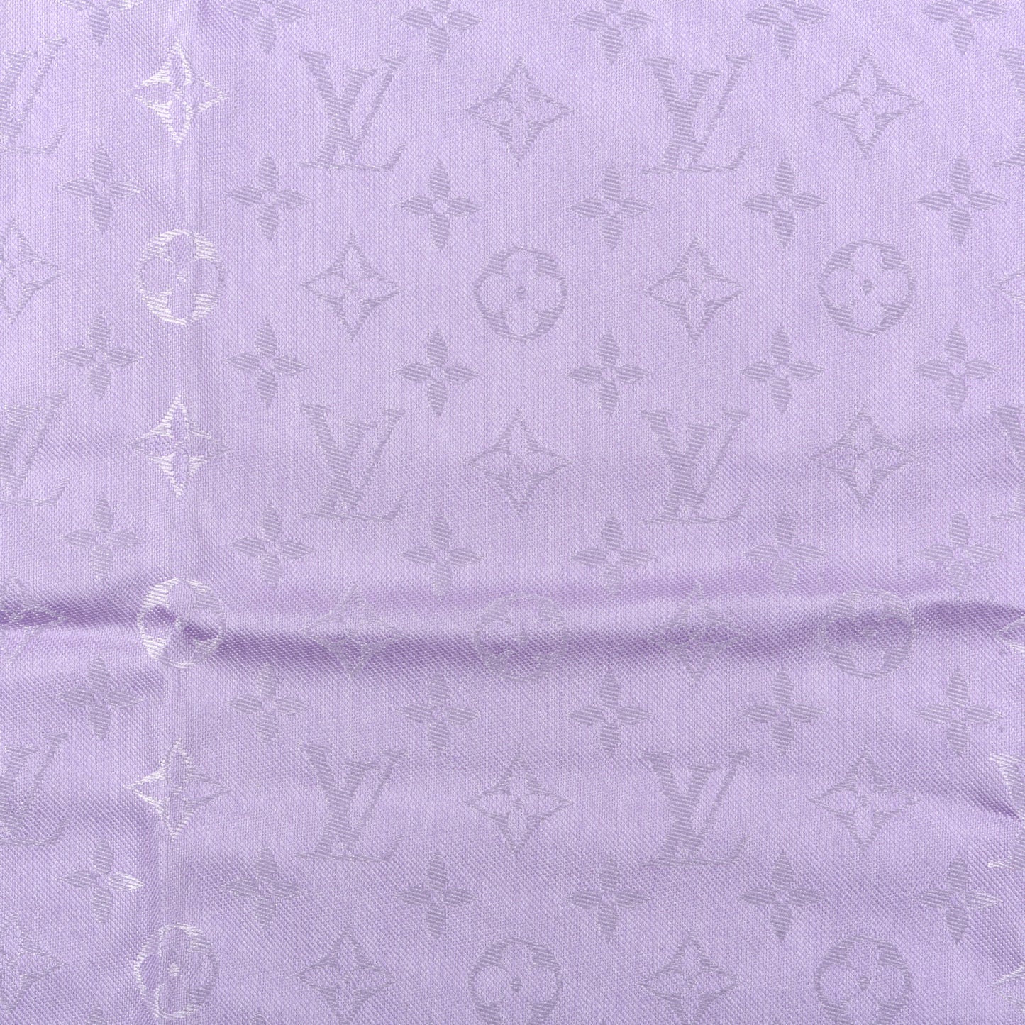 Silk Wool Monogram Shawl Mauve