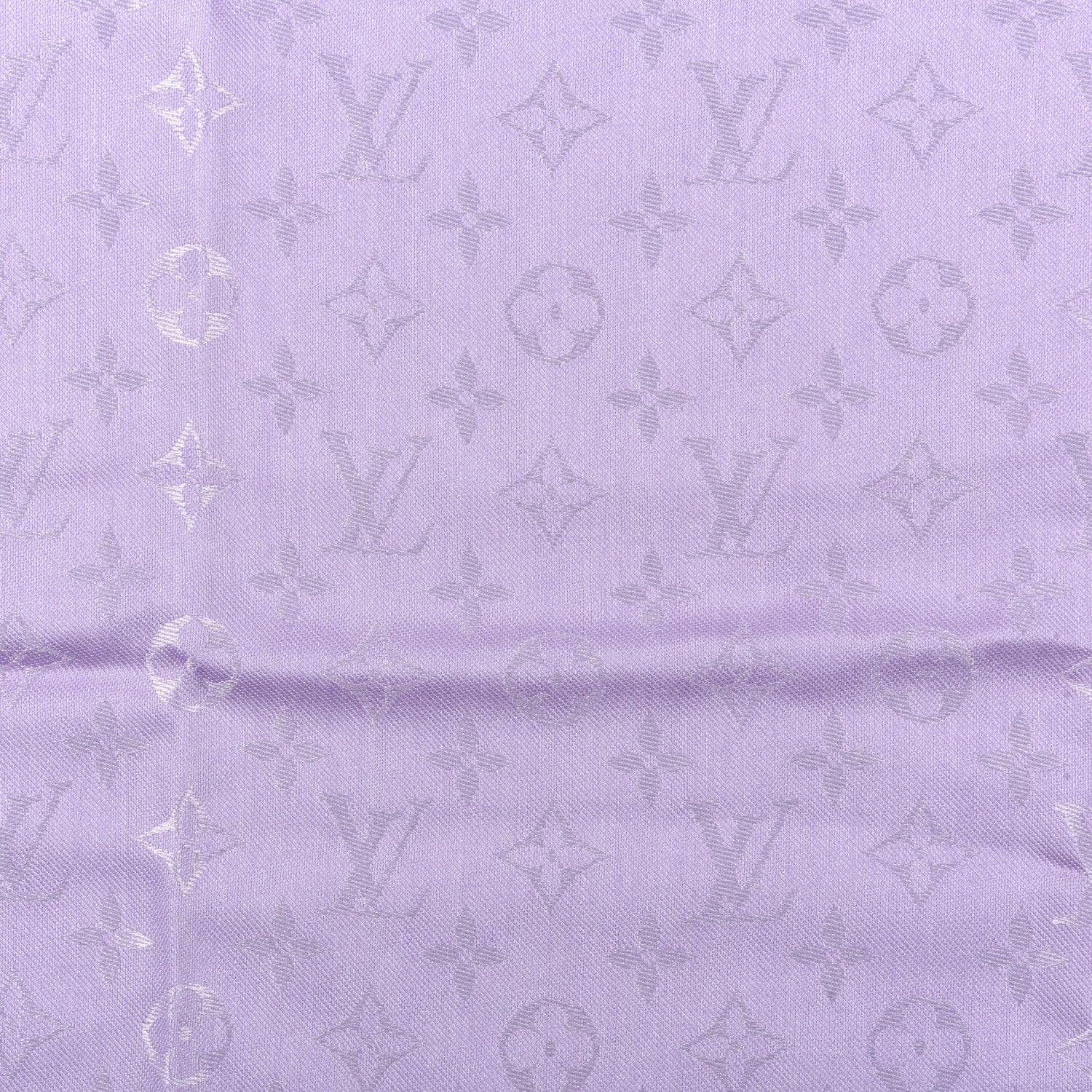 Louis Vuitton Silk Wool Monogram Shawl Mauve 3 of 4