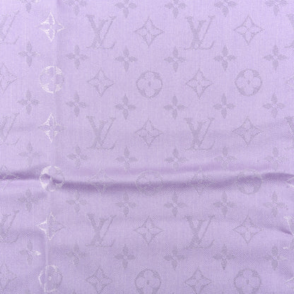 Louis Vuitton Silk Wool Monogram Shawl Mauve 3 of 4