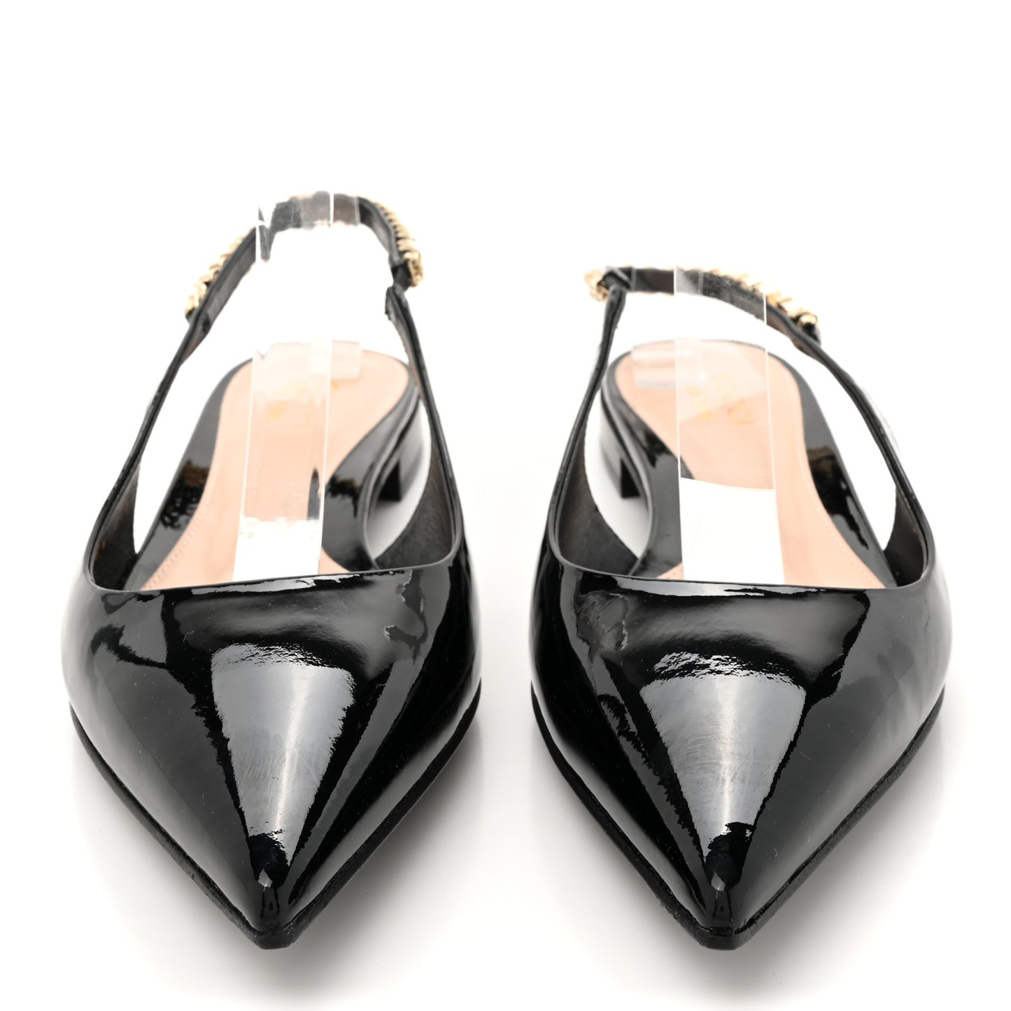Patent Signoria Ballet Slingback Ballet Flat 38.5 Black