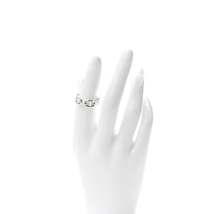 Hermes Sterling Silver PM Chaine d'Ancre Enchainee Band Ring 52 6 2 of 9