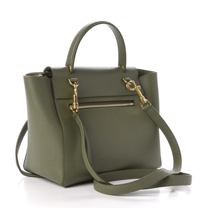 Celine Grained Calfskin Micro Belt Bag Army Green 3 of 10