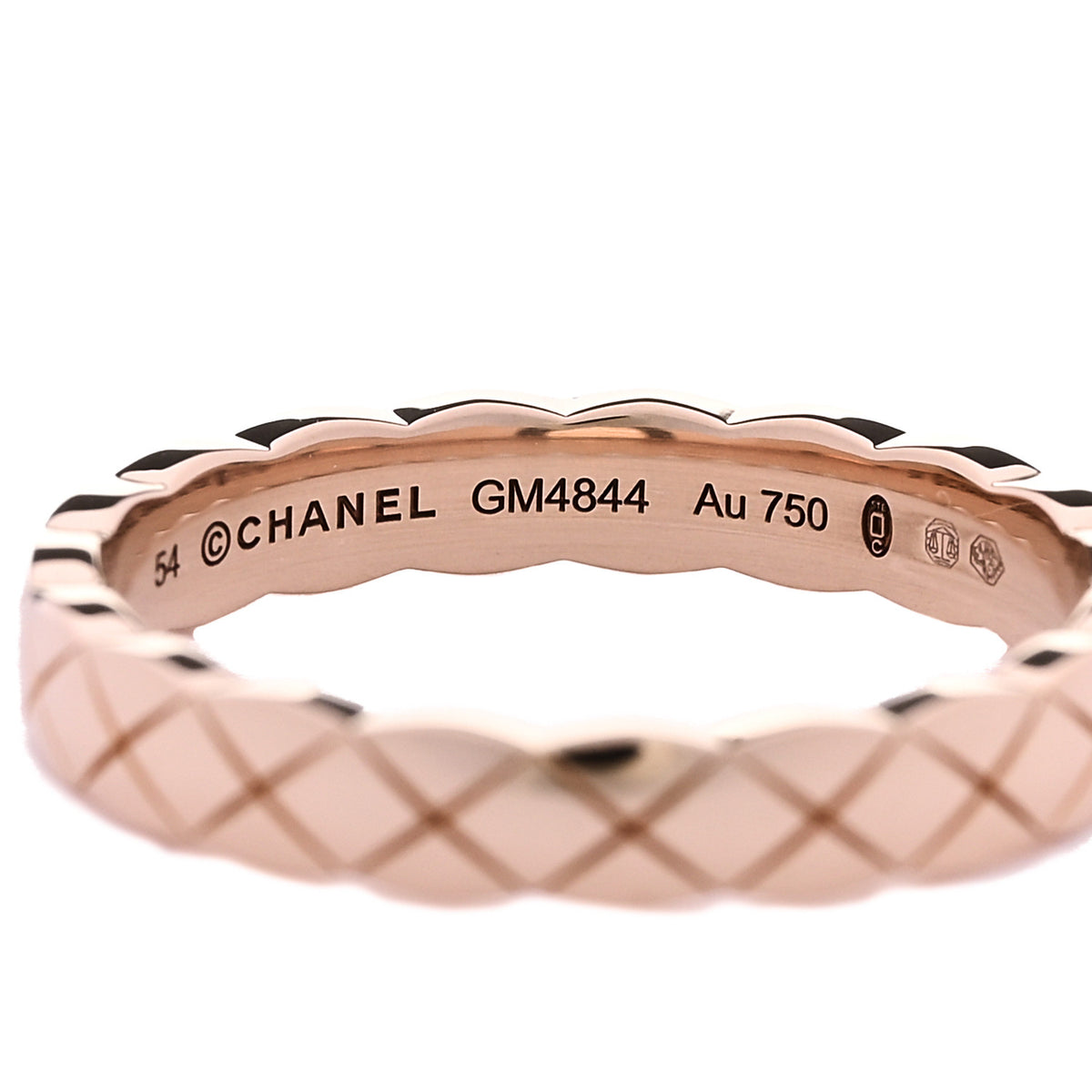 18K Beige Gold Mini Coco Crush Ring 54 6.75