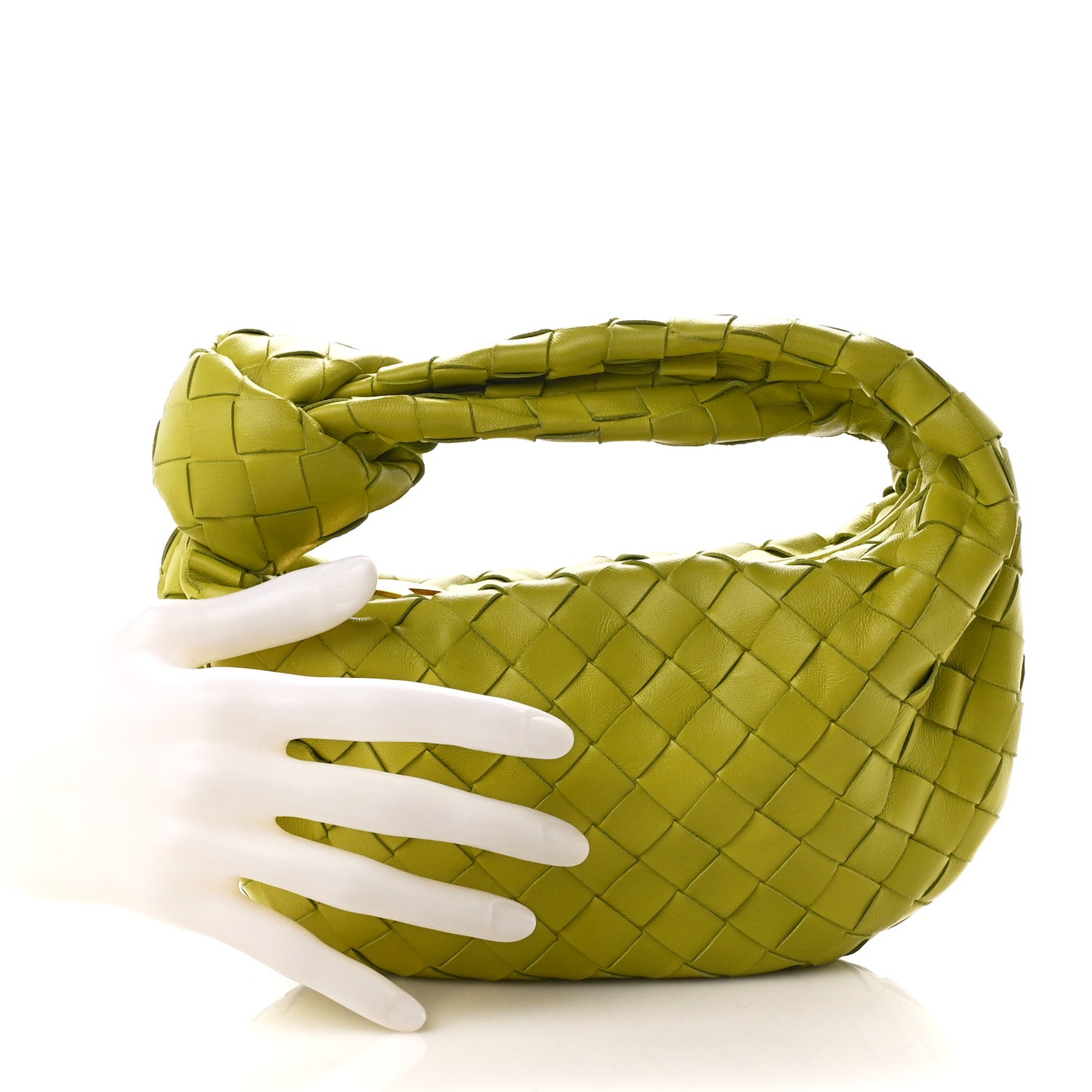 Nappa Intrecciato Mini Jodie Kiwi
