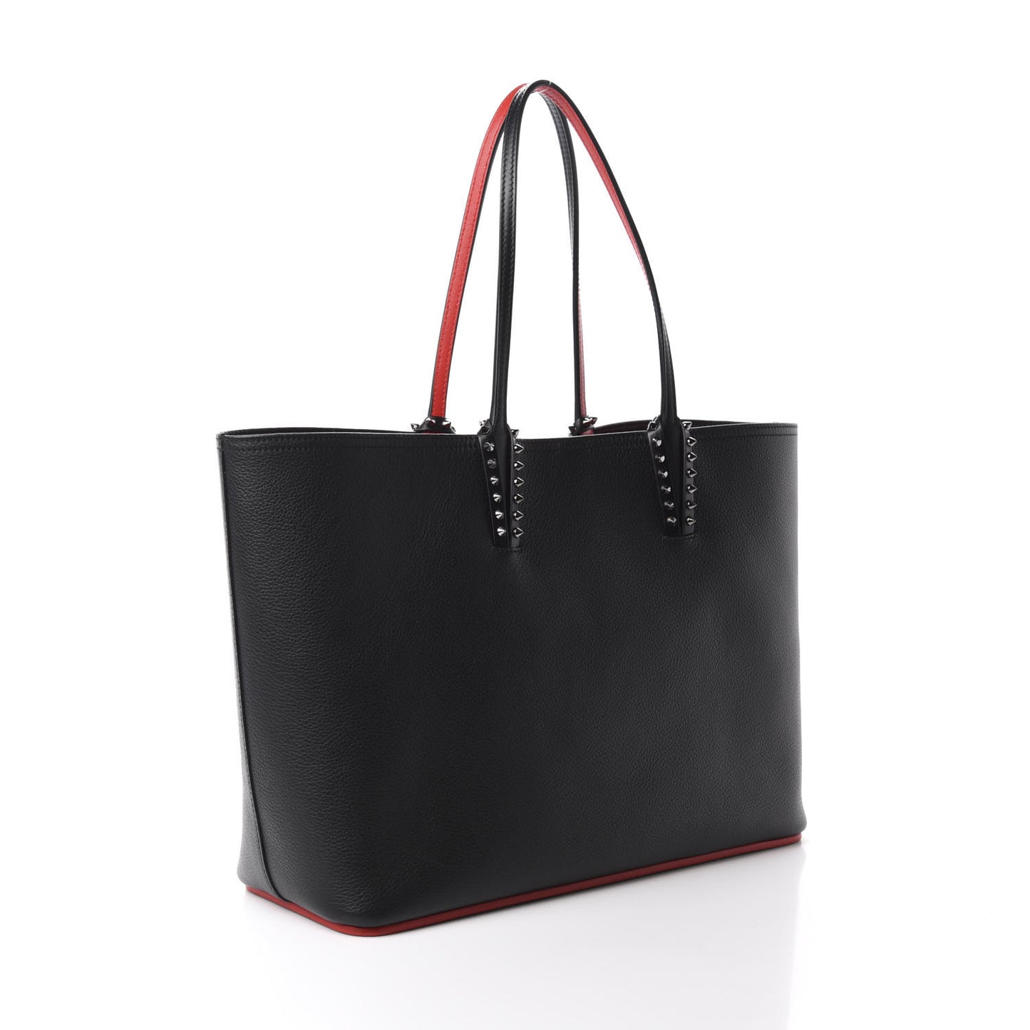 Calfskin Spikes East West Cabata Tote Black