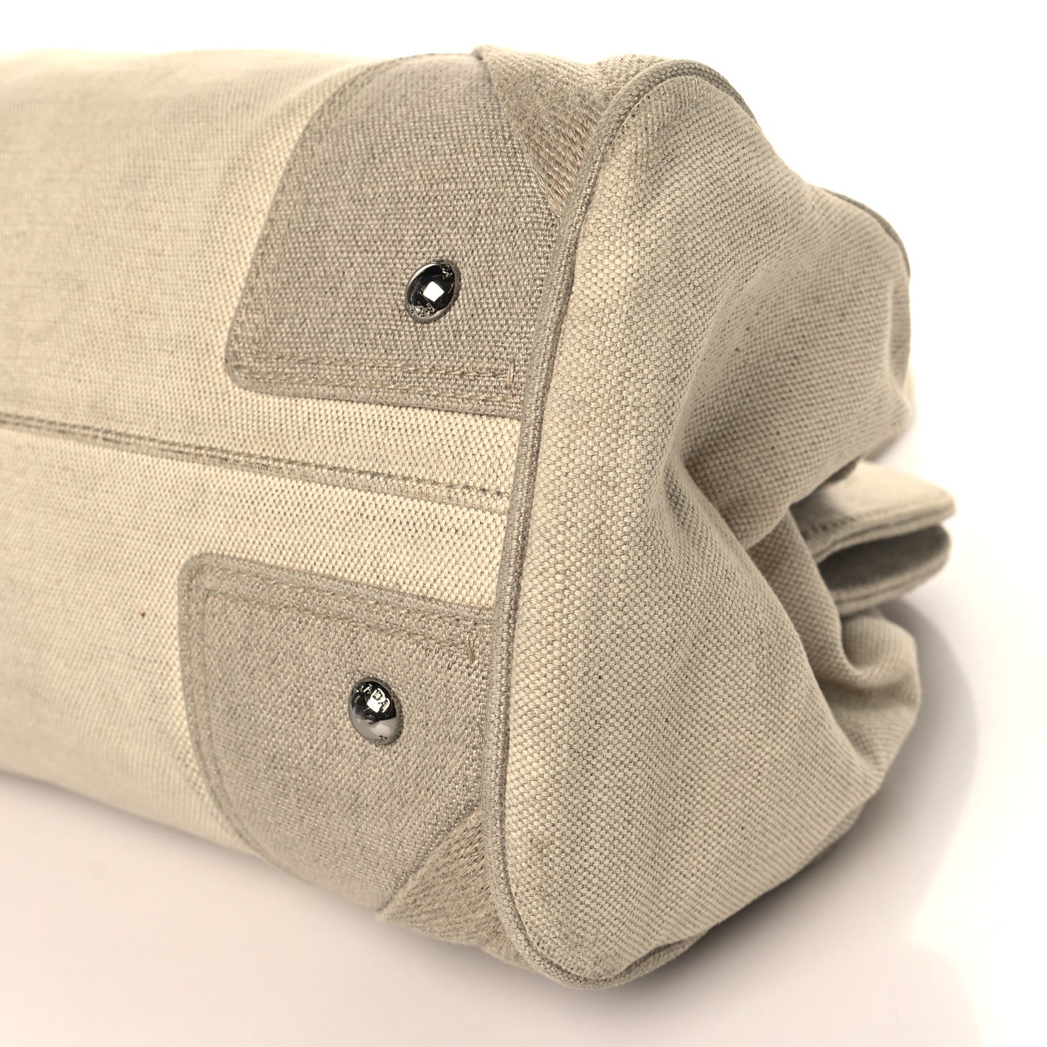 Prada Canvas Mistolino Frame Bag Naturale 9 of 11