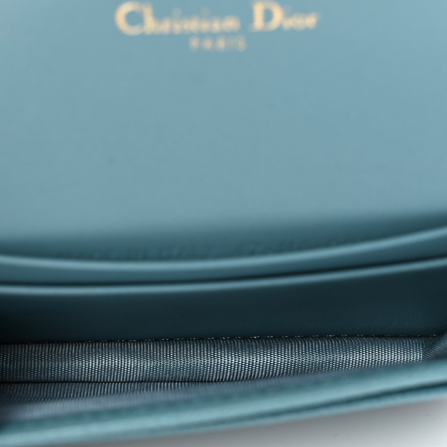 Goatskin Saddle Card Holder Azure Blue