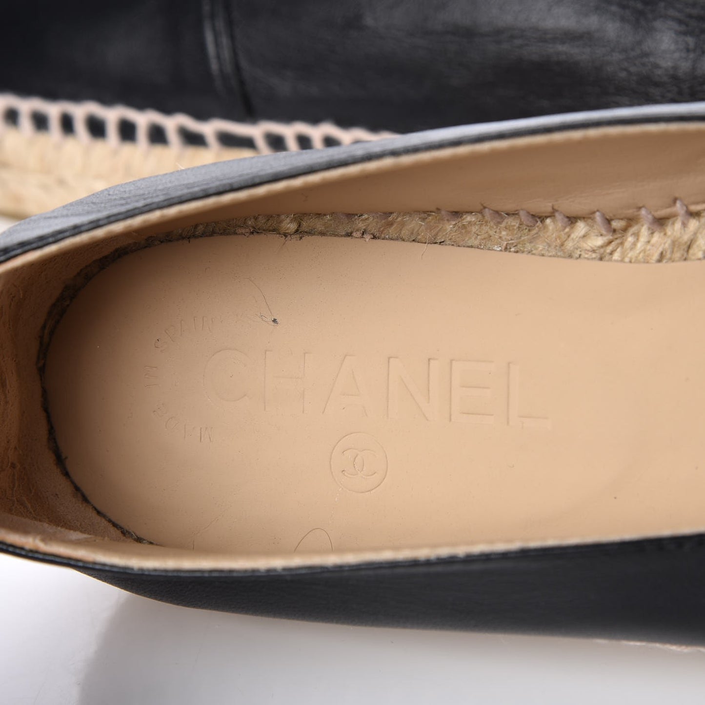 Lambskin CC Espadrilles 39 Black