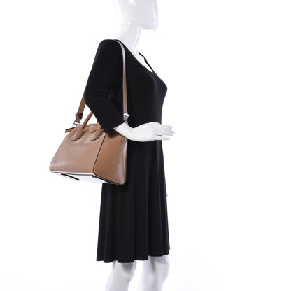 Givenchy Shiny Lord Calfskin Small Antigona Dark Beige 2 of 10