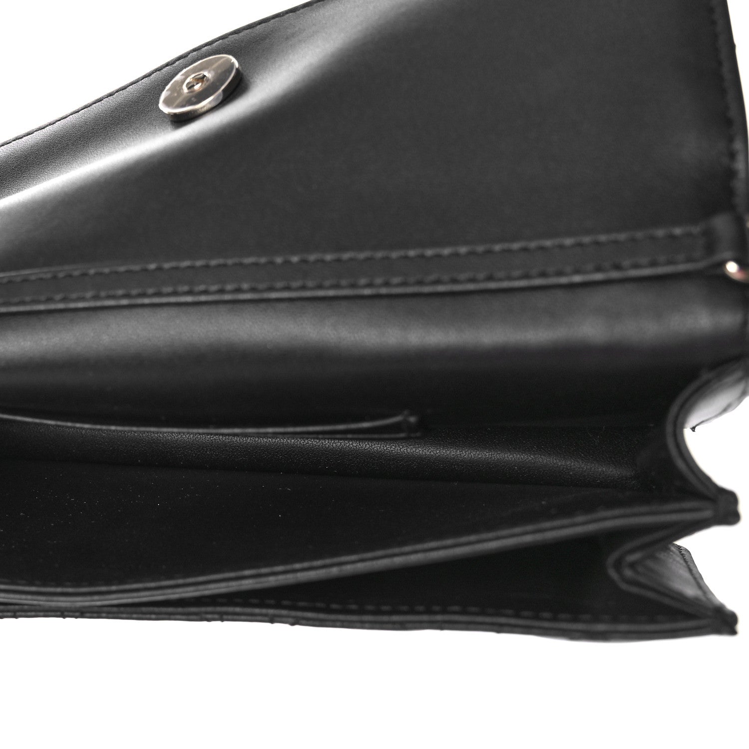Christian Dior Lambskin Lady Dior Top Handle Clutch Black 5 of 9
