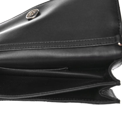 Christian Dior Lambskin Lady Dior Top Handle Clutch Black 5 of 9