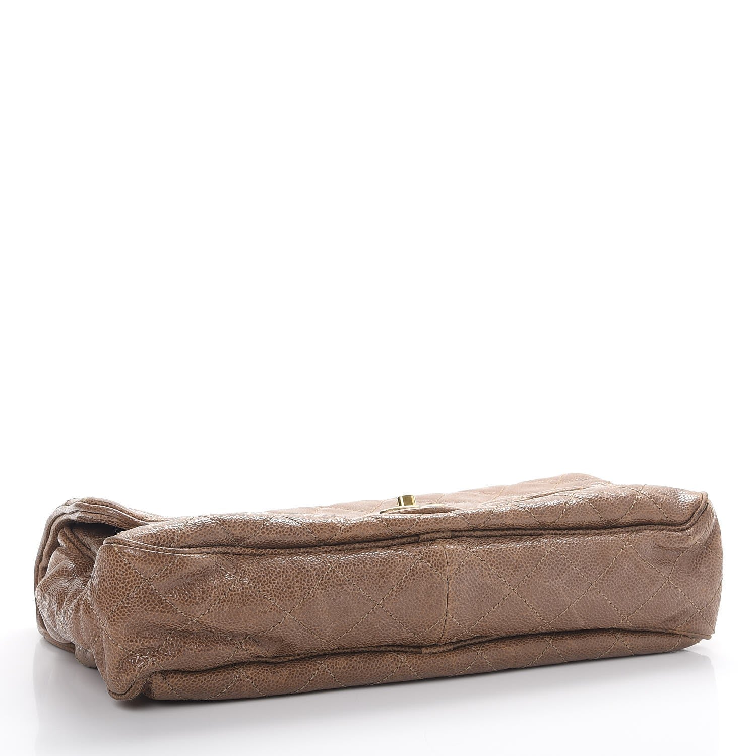 Chanel Crumpled Caviar Quilted Large Shiva Flap Brown 4 of 9
