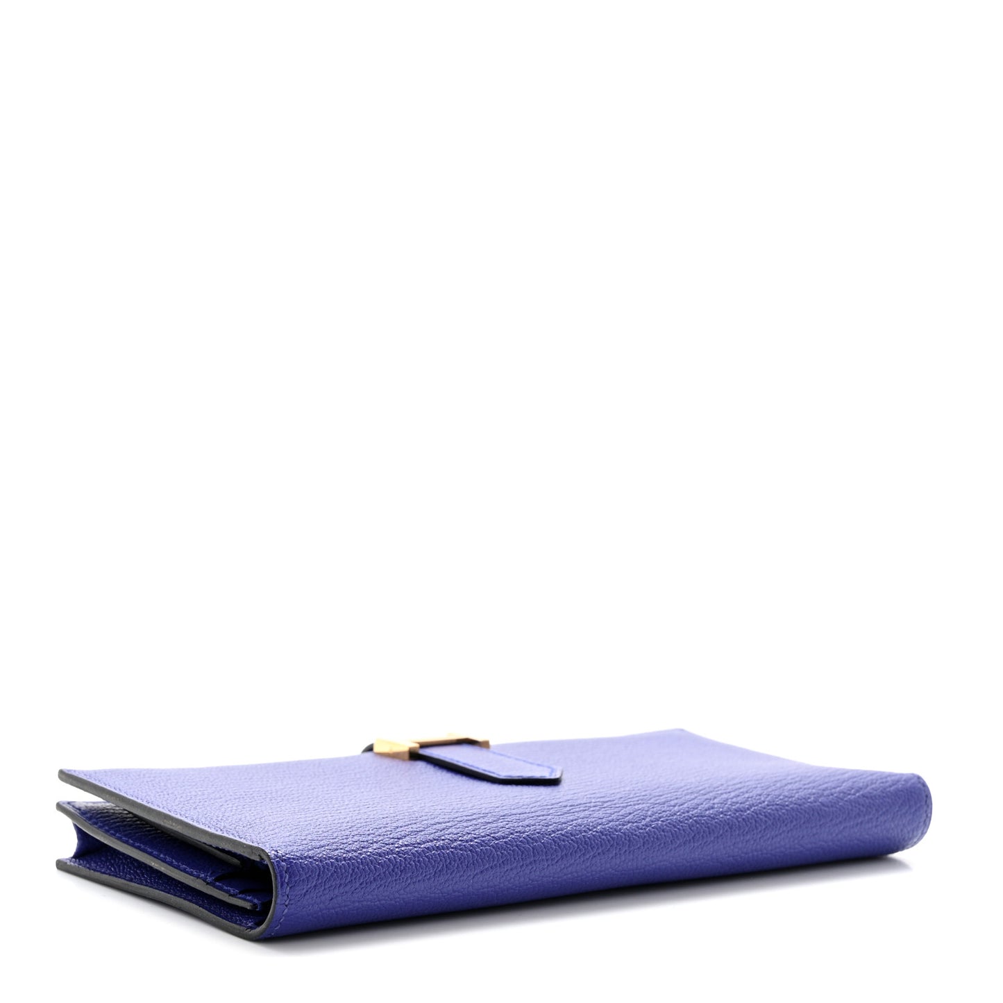 Chevre Mysore Bearn Gusset Wallet Bleu Electrique
