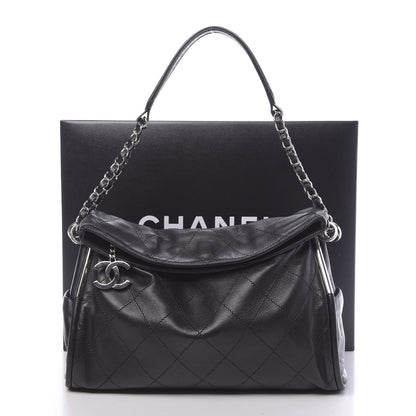 Chanel Lambskin Stitched Medium Ultimate Soft Tote Black 11 of 11