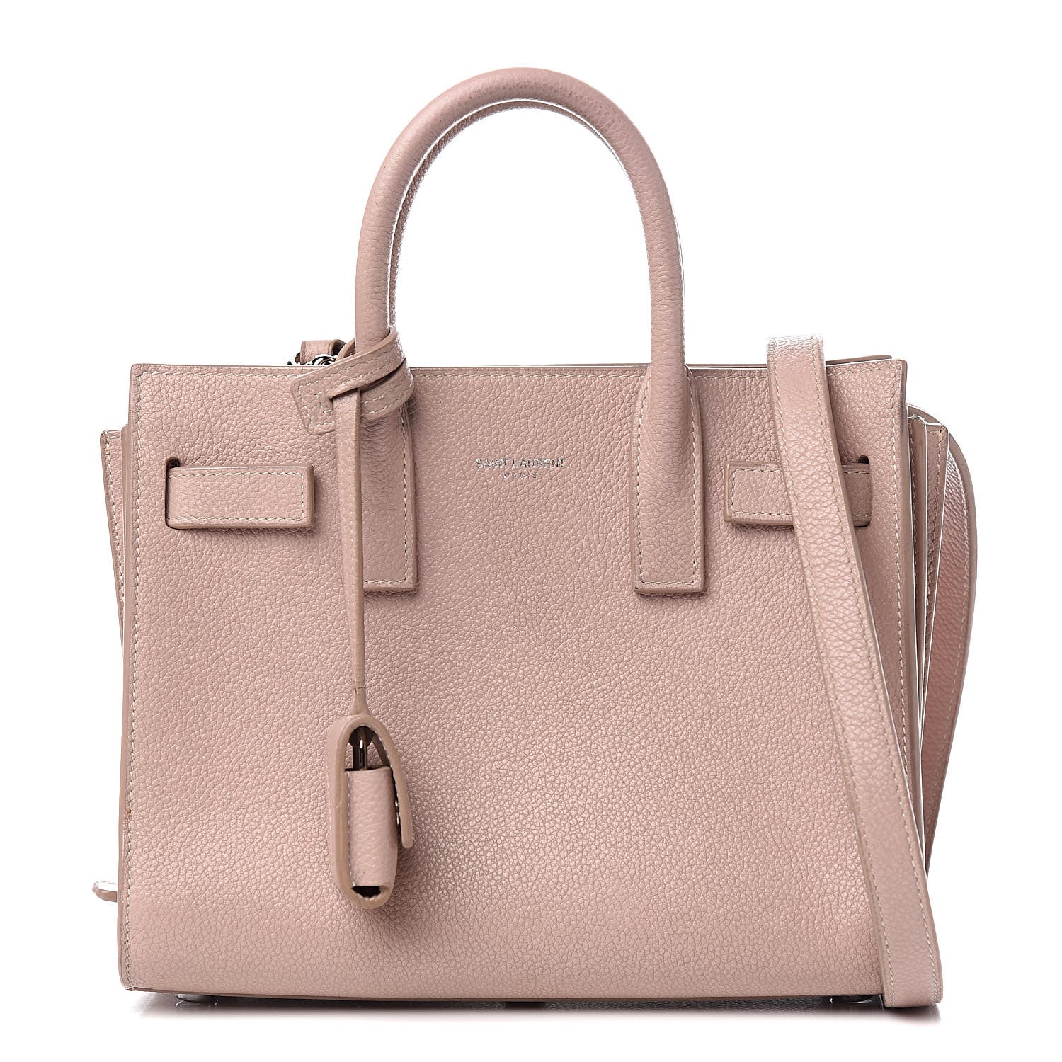 Saint Laurent Grained Calfskin Nano Sac De Jour Antique Rose 1 of 13
