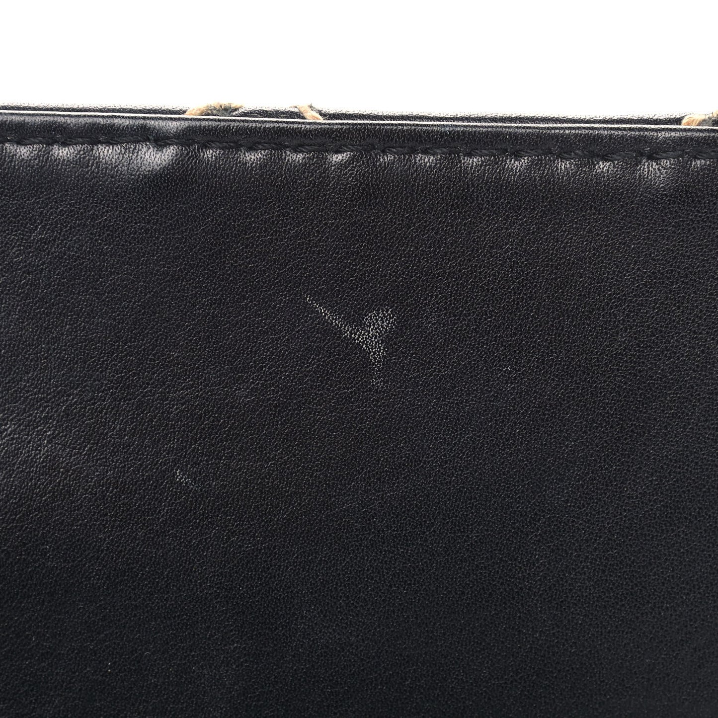 Calfskin Wild Stitch Jumbo Flap Black