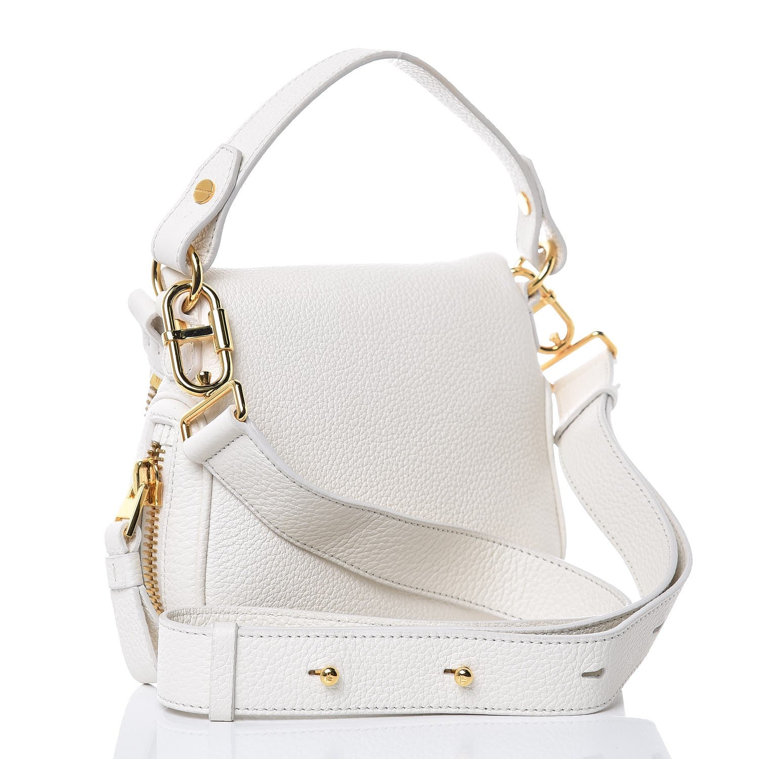 Tom Ford Calfskin Mini Jennifer Crossbody Bag Chalk 3 of 9